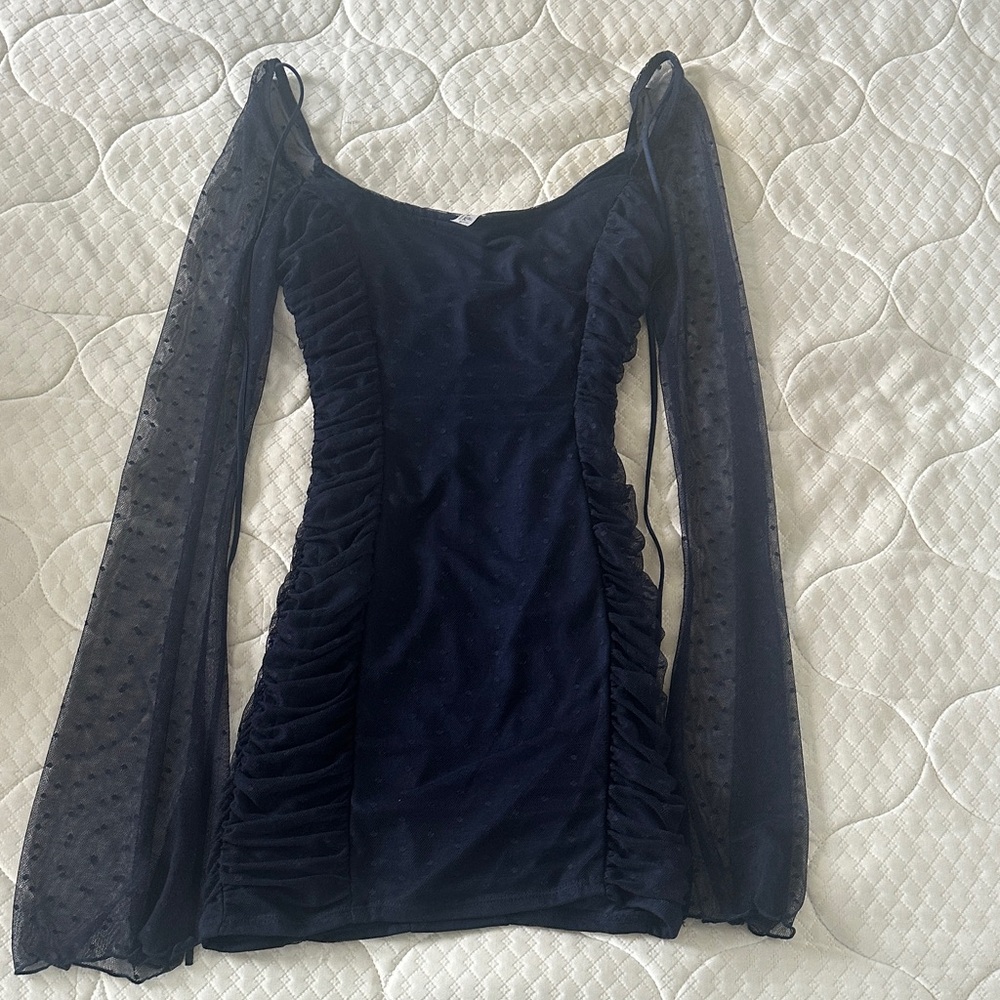 Lucy in the Sky Midnight Blue Long Sleeve Dress